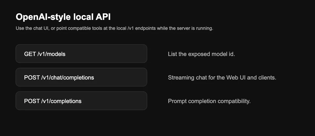 API endpoints